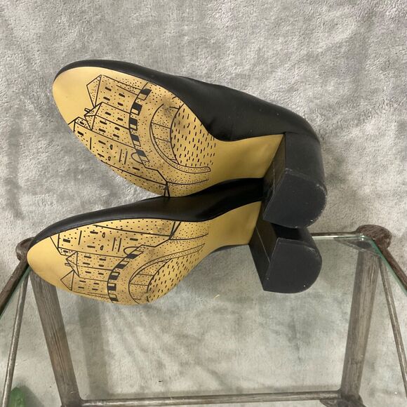 BELLA VITA Career Leather PUMPS, SIZE 6 WW wide width shoes black - Picture 10 of 11